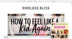 Desktop Screenshot of endlessblissblog.com